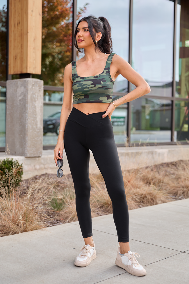 Active State 7/8 High-Rise Black Leggings